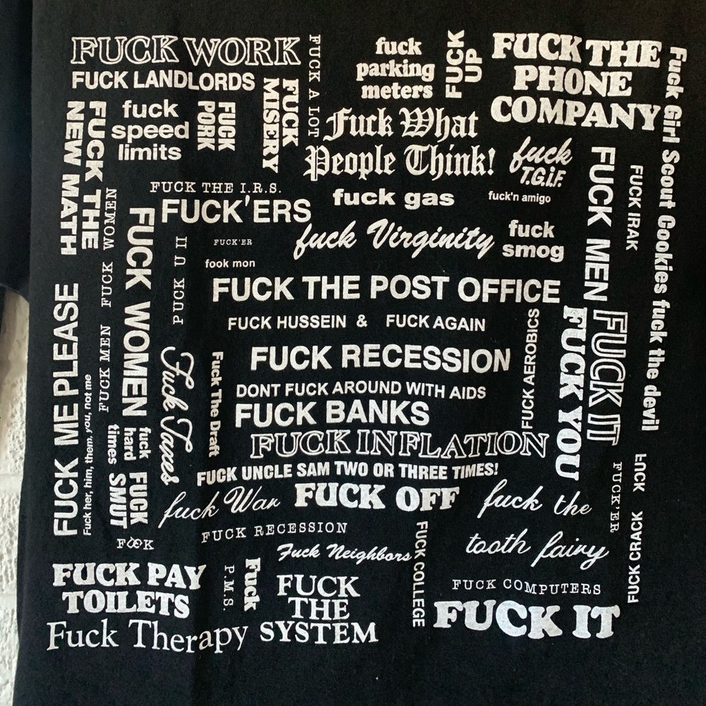 Funny dark humor f word everything t shirt